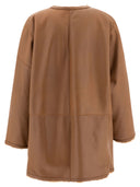 Max Mara Atelier Lacon Shearling 가역적 코트