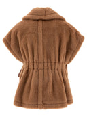 Max Mara Short Cape in Teddy Fabric