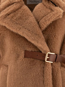 Max Mara Short Cape in Teddy Fabric