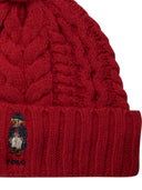 Polo Ralph Lauren "Polo Bear" Cable Pom Pom Beanie