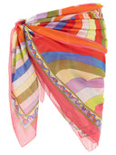 Emilio Pucci Iride And Onde Printed Sarong