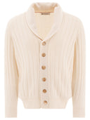 Brunello Cucinelli Cashmere Flat Rib 가디건
