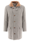 Brunello Cucinelli incollato Cashmere Beaver Coat