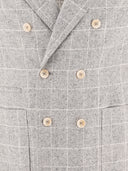 Brunello Cucinelli Deconstructed Prince Of Wales Blazer