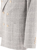 Brunello Cucinelli Deconstructed Prince Of Wales Blazer