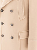 Brunello Cucinelli Camel Double Breasted Wool