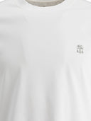 Brunello Cucinelli T -skjorte med brodert logo