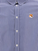 Maison Kitsuné "Fox Head" Striped Shirt