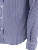 Maison Kitsuné "Fox Head" Striped Shirt