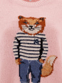 Maison Kitsuné "intarsia fox" maglione