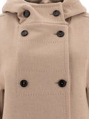 Max Mara Double Breasted Coat i ull og kashmir