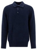 Nn.07 "Lee" Merino Wool Blend Polo Sweater