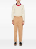 Gucci Pantaloni en Cotone Con Dettaglio Web