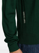 Gucci Maglione Con Logo Ricamato Sul Fianco