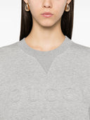 Gucci Felpa en Jersey di Cotone Congototipo en Rilievo