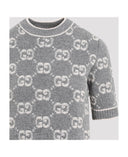 Gucci Vestino in Lana Con Stampa GG