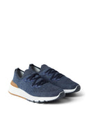 Brunello Cucinelli Sneakers Stringate In Maglia Lavorata A Rete