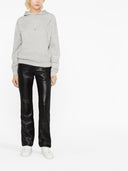 Saint Laurent Felpa dans Cotone Con Logo Ricamato
