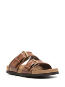 Valentino Garavani Sandali In Pelle Con Logo V Logo
