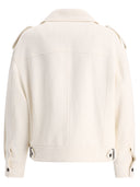 Brunello Cucinelli Giubbotto Biker Chevron Con Dettagli Lucidi