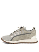 Brunello Cucinelli Sneaker Con Pannelli Con Catena di Monile