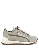 Brunello Cucinelli Sneaker Con Pannelli Con Catena di Monile