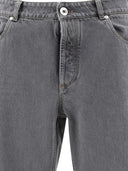 Brunello Cucinelli Jeans In Denim In Scala Di Grigi