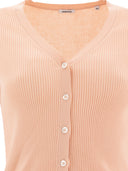 Cardigan aspesi in cotone con scollo a v