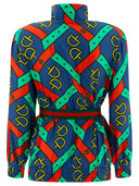 Gucci Giacca à Seta Stampata
