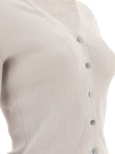 Aspesi Cardigan in Cotone Con Scollo A V