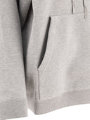 Gucci Felpa Con Cappuccio Effetto Mélange Con Logo In Rilievo