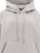 Gucci Felpa Con Cappuccio Effetto Mélange Con Logo In Rilievo