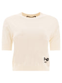 Gucci T Shirt In Lana Con Intarsio "Horsebit"