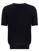 Brunello Cucinelli T-shirt à Maglia Fine Con Trama Fiammata