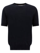 Brunello Cucinelli T-shirt à Maglia Fine Con Trama Fiammata