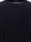 Brunello Cucinelli T-shirt à Maglia Fine Con Trama Fiammata