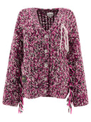 Ganni Graphic Wool HandsIt Cardigan