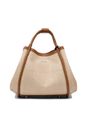 Max Mara Borsa Marine Extra Small In Tessuto Effetto Rafia