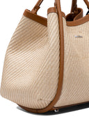 Max Mara Borsa Marine Extra Small In Tessuto Effetto Rafia