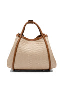 Max Mara Borsa Marine Extra Small In Tessuto Effetto Rafia