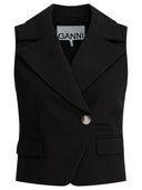 Ganni Bonded Crepe Vest