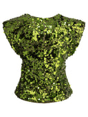 Ganni Velvet Sequins Blouse