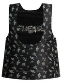 Ganni Floral Jacquard Sleeveless Open Neck Top