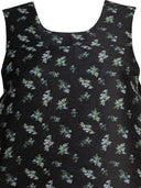 Ganni Floral Jacquard Sleeveless Open Neck Top