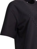 Ganni Heavy Cotton Drop Shoulder Heart T Shirt