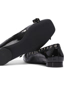 Ganni Eyelets Bow Ballerina Naplack