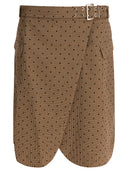 Ganni Flock Check Kirt Jupe