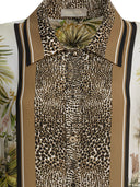 Elie Saab Printed Chiffon Shirt Foulard36 Silk