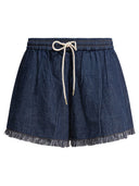 Zimmermann Rhiannon Fringe Denim Short
