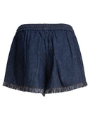 Zimmermann Rhiannon Fringe Denim Short